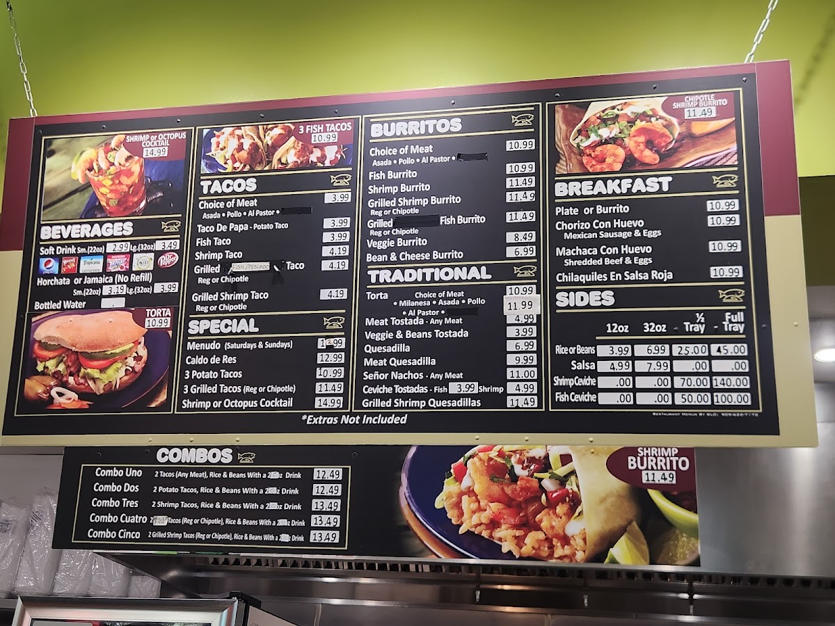 Senor Baja Menu - Image 1